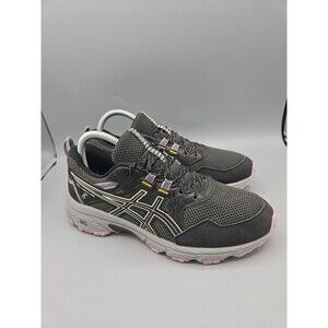 ASICS GEL VENTURE 8 WOMENS sz 8  WIDE BLACK PURPLE RUNNING SHOE SNEAKERS